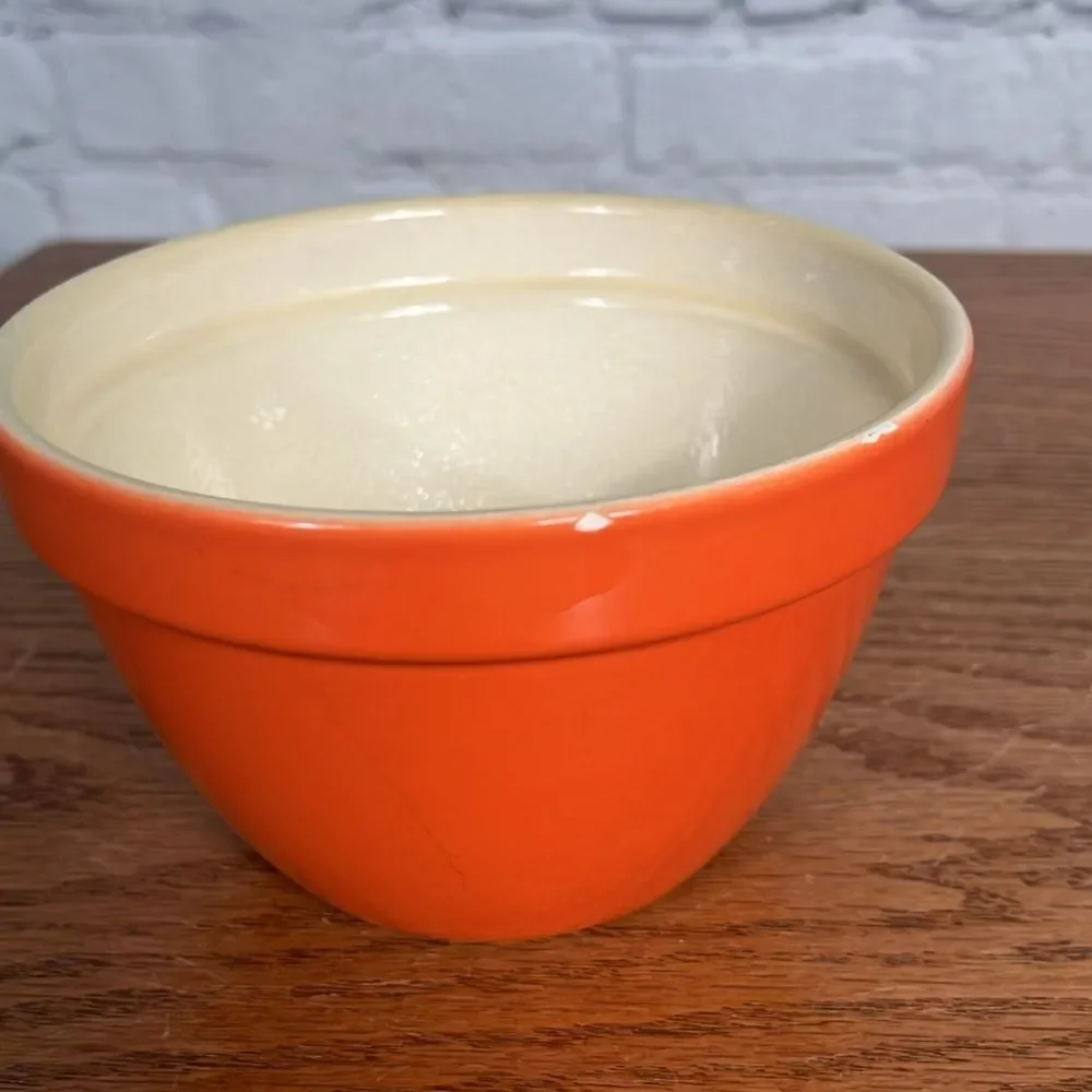 Crate&Barrel Portugal 5.5” Orange Addison Mixing Nesting Bowl